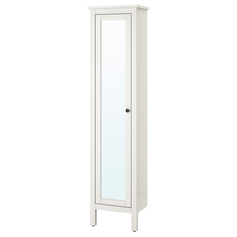 HEMNES High cabinet with mirror door